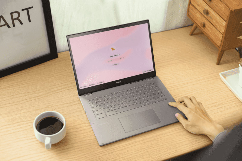 ASUS Chromebook CM34 Flip_Fingerprint sensor